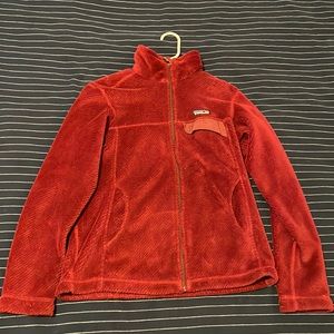 EUC Patagonia Full Zip Re-Tool Jacket Fleece Kiln Pink Dark Currant